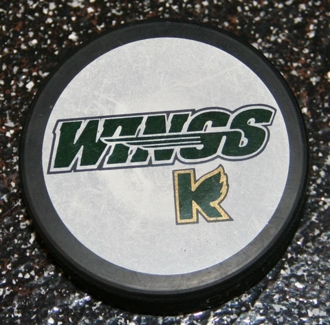 Kalamazoo Wings 50th Anniversary Commemorative IHL Hockey Puck Cover