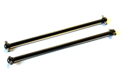 2 Stahl Antriebswellen schwarz Länge 121mm für 10er / 1:8er  RC Cars (1113-121) - Bild 1 von 4