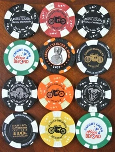 Harley Davidson Poker Chip Dealer PILGRIM 110° Anniversario ESCLUSIVO DIPENDENTE - Foto 1 di 1