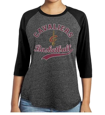 Small Women's Kyrie Irving Cleveland Cavaliers Raglan Tee Shirt - Image 1 of 2