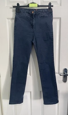 Ladies Size 10 Dark Denim Blue Straight Leg Jeans By Per Una - Image 1 of 4