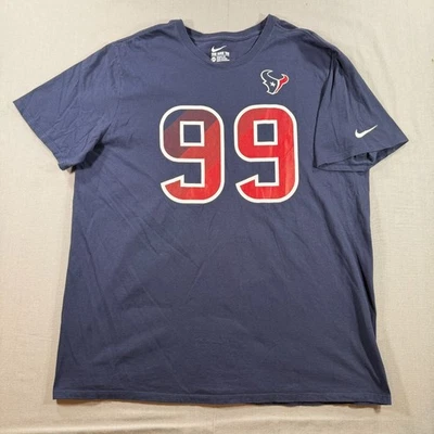 Nike Houston Texans JJ Watt Shirsey Camisa Para Hombres 2XL Azul 99 Camiseta Manga Corta Foto 1 de 4