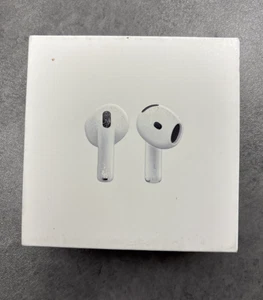 AirPods 4 Wireless Bluetooth Earbuds MXP63LL/A 2024 4th Gen White Earphone - Picture 1 of 5
