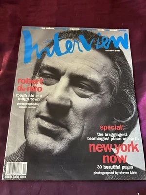 Interview Magazine November 1993 Robert De Niro Weber Al Pacino Bracco RuPaul Foto 1 de 4