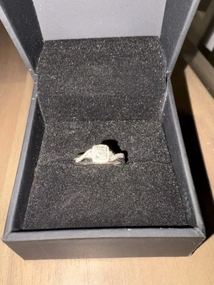 Now + Forever Round-Cut Diamond Halo Engagement Ring 1/4 ct tw 10K White Gold - Image 1 of 4