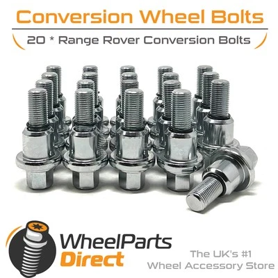 Conversion Wheel Bolts for VW Transporter T5 03-15 on OE Range Rover Wheels - Image 1 of 4