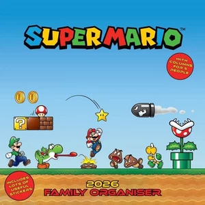 Super Mario 2026 Family Organiser Calendar Officially Licensed - Picture 1 of 7