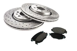 Sport Brake Disc Rotors + Pads for VW BORA 1J2 1998-2005 0245GT Front 256x22 - Picture 1 of 7