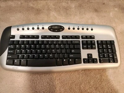 Gateway Wireless Keyboard KR-0350 Untested No USB Connecter AA Battery Y2K - Image 1 of 4