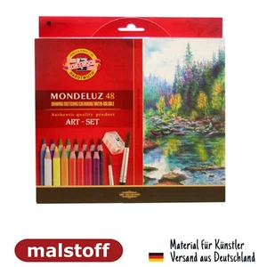 48 Koh-I-Noor Aquarellbunstifte mit Pinsel und Spitzer bei Malstoff - Bild 1 von 2