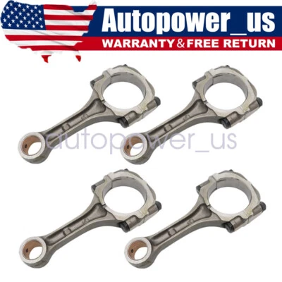 4Pcs Connecting Rod For 1985-12 Subaru Impreza Legacy Outback SVX 12100AA310 US - Image 1 of 4