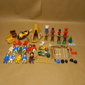 HUGE LOT 1974 Playmobil Geobra Figures People Animals & Accessories  - Picture 1 of 6