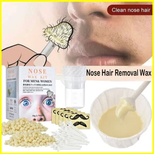 Nasenhaar Wachs Nose Wax Schmerzlos Haarentfernung Set Nasen Ohrhaarentferner - Bild 1 von 11