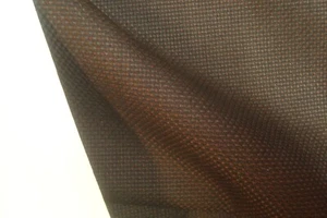 2.86 yds Wool Fabric Luxury Suiting 9.5 oz Fancy Textured Brown 103" BTP - Picture 1 of 4