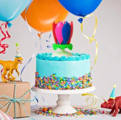 CLEAR VALUE PRODUCTS Flower Birthday Candles, Lotus or Trophy Sport Ball Styles, Safe Version