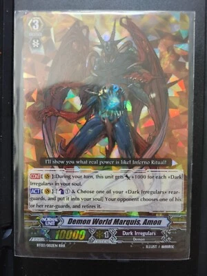 Cardfight Vanguard - Demon World Marquis, Amon - BT03002EN RRR LP Free Shipping - Image 1 of 2