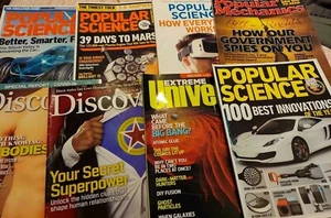 8 Popular/discover Mechanics Magazine Lot 39 Days To Mars Our Bodies - Picture 1 of 8