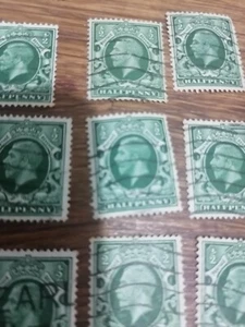GB KGV 1934 1/2 Halber Penny Portoeinnahmen 100 Briefmarken sehr guter Zustand - Bild 1 von 6