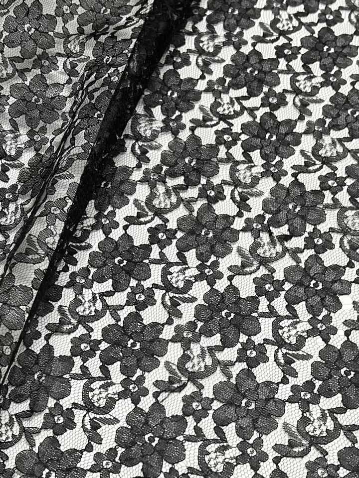 Light Weight Floral Raschel Lace Fabric- 60" Wide By the Yard - Image 1 of 1