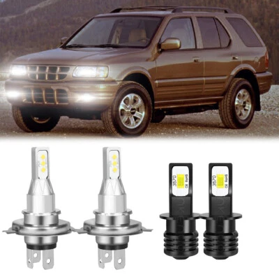 For Isuzu Rodeo 2000-2004 6000K LED Headlight High/Low 9003 + H3 Fog Light Bulbs - Image 1 of 4