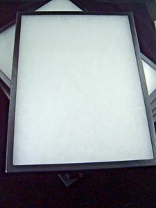 Two jewelry display box case riker mount box collectors frame box 8 X 12 X 3/4 - Picture 1 of 4