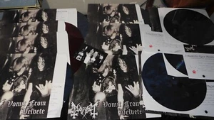 MAYHEM/VOMIT "SPLIT" 12" LP ETCHED-RED AND BLACK #138/709 MINT - Picture 1 of 1