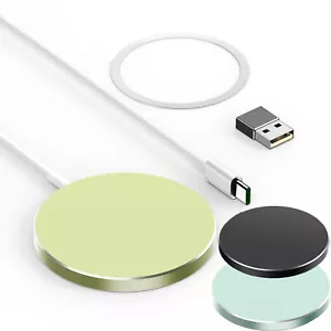 Magnetic Wireless Fast Charger Charging Pad Dock for MagSafe Apple iPhone US - Picture 1 of 13