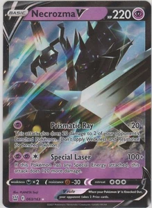 Tarjeta rara holográfica holográfica de Pokémon JCC SS Battle Styles 063/163 Necrozma V - Imagen 1 de 1