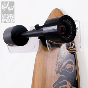 SKATEPOD BACKSIDE - Wandhalter für 1 Longboard - Board - Wandhalterung Wählbar - Bild 1 von 32