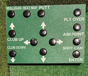 Golf Simulator Control Box Wireless For GSPRO Black buttons - Picture 1 of 4