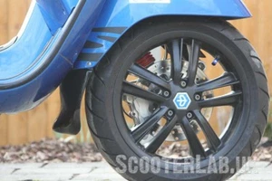 Vespa GTS SLUK Guard ULTRA & Tail double pack - mudguard extenders GLOSS BLACK - Picture 1 of 4