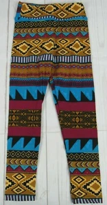 LuLaRoe Kids Leggings Blue, Brown & Black Size S/M New - Picture 1 of 3