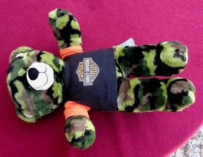 Harley Davidson build a bear stuffed bear - Image 1 of 4