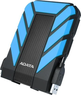 ADATA Dashdrive Durable HD710 Pro External Hard Disk Drive, USB 3.1 2TB, Blue - Image 1 of 3