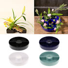 1 Pair Half-moon Ikebana Flower Vase Fresh Flowers Arranging Holder Tray Pot
