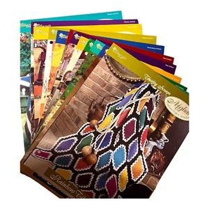 13 Needlecraft Shop Crochet Pattern Leaflets Afghan Eastern Blossoms Baby Granny - Picture 1 of 5