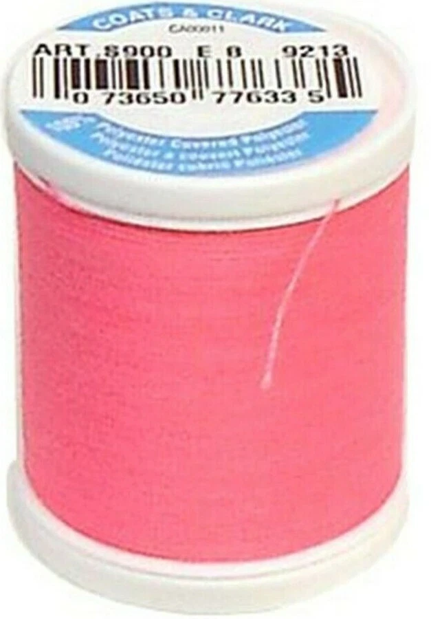 Coats & Clark ~ Dual Duty All Purpose Thread, 125 yd ~ (S900-9213 - Neon Pink) - Image 1 of 1