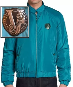 NWT Versace Jeans By Gianni Versace Logo Detail Zip Quilted Jacket - Picture 1 of 12
