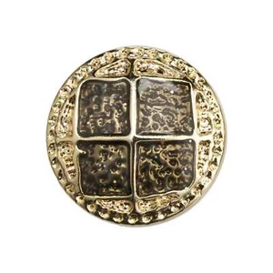 5pcs Textured Metal Button, Vintage Decorative Button for Coats, Sewing, Crafts - Picture 1 of 6