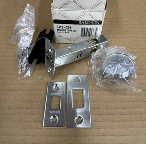 Baldwin 0413 Contemporary Mortise Door Bolt in 264 - Satin Chrome - 0413-264 New - Picture 1 of 11