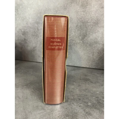 Bibliothèque de la Pléiade Blaise Pascal Oeuvres complètes 1969 Epuisé bon exem - Photo 1/4