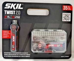 Brand New Skil Twist 2.0 35 PC. Set Rechargeable Screwdriver & Access Tools Case - Picture 1 of 9