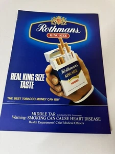 Original Vintage 1989 Rothmans Cigarettes Framed Magazine Advert 80’s Retro - Picture 1 of 1