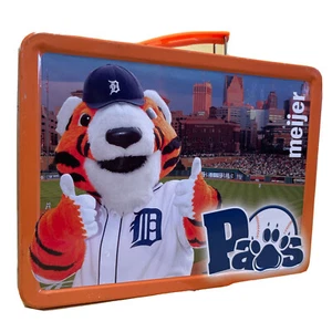 Detroit Tigers Meijer Paws Metal Lunch Box SGA - Picture 1 of 5