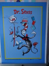 Vintage Cat in the Hat 1985 Dr. Seuss Limited Edition 1957 Book Poster 24x18 NM