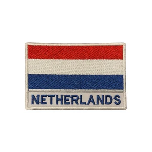 Netherlands Country Flag Patch Iron On Patch Sew On Badge Embroidered Patch - Picture 1 of 1