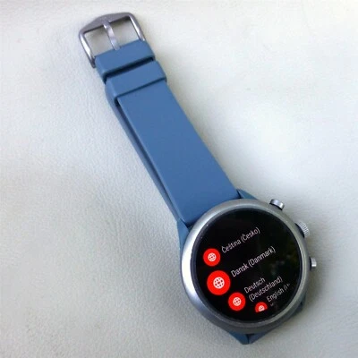 NO GPS FTW4021 Fossil Sport men's 43mm Silicone Fitness Smartwatch Gray Bundle - Image 1 of 4