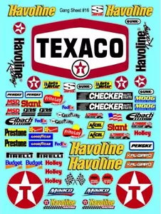 CLEAR VINYL Sticker Sheet 16 Sponsor Decal 1/24-1/16 Scale DIE CUT-TRAXXAS - Picture 1 of 12