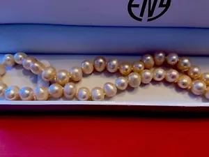 NEU! Effy hellrosa Süßwasserperlen & Sterlingsilber 18" Halskette/UVP 180 $ - Bild 1 von 5