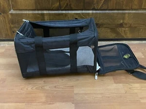 Original Sherpa's Pet Trading Co. Pet Carrier Medium Airline Approved Black - Picture 1 of 17
